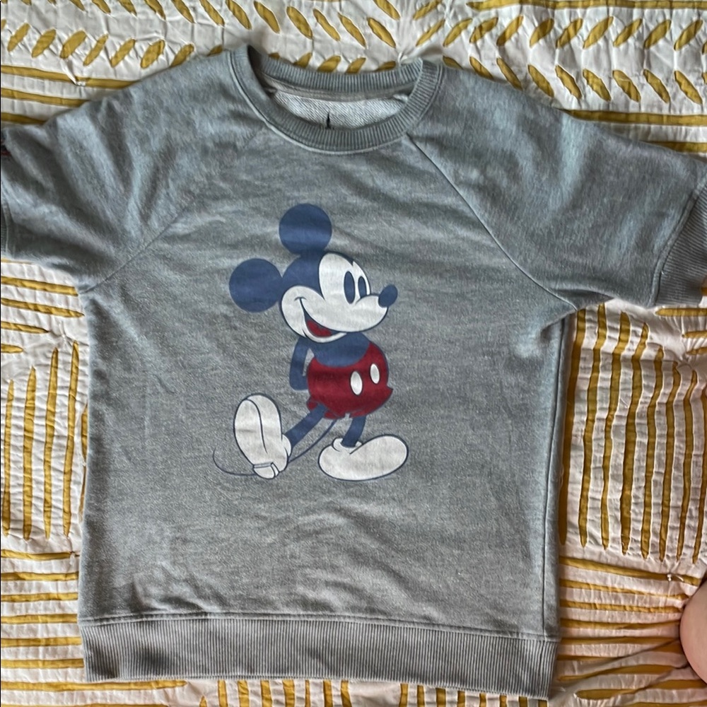 Gray Mickey Mouse Kids Sweatshirt